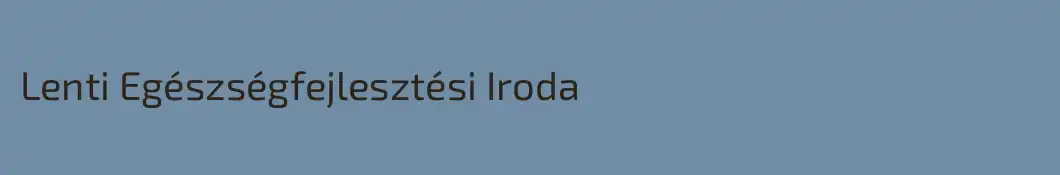 Lenti Egészségfejlesztési Iroda